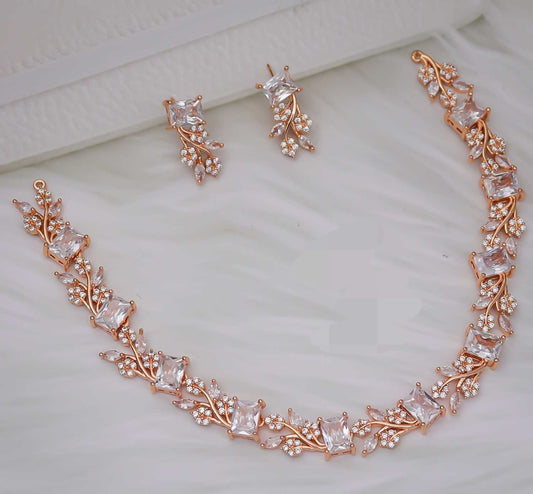 Floral Embrace Diamond Necklace