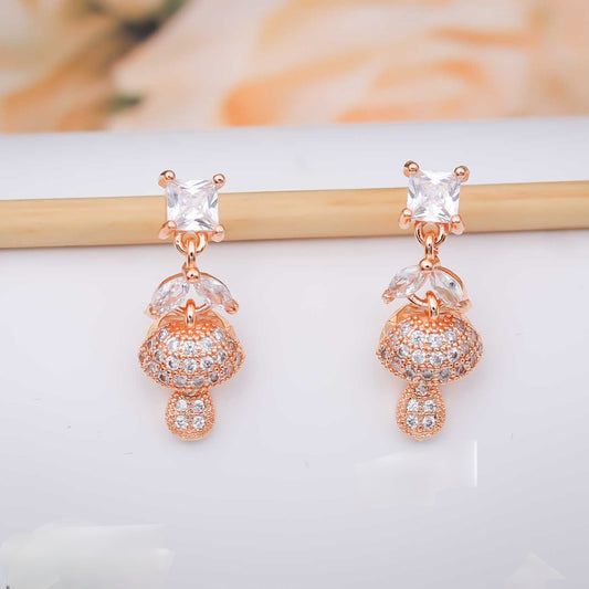 Square Sparkle Jhumki Earrings