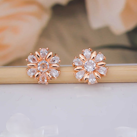 Diamond Blossom Earrings - eNJay Jewels 