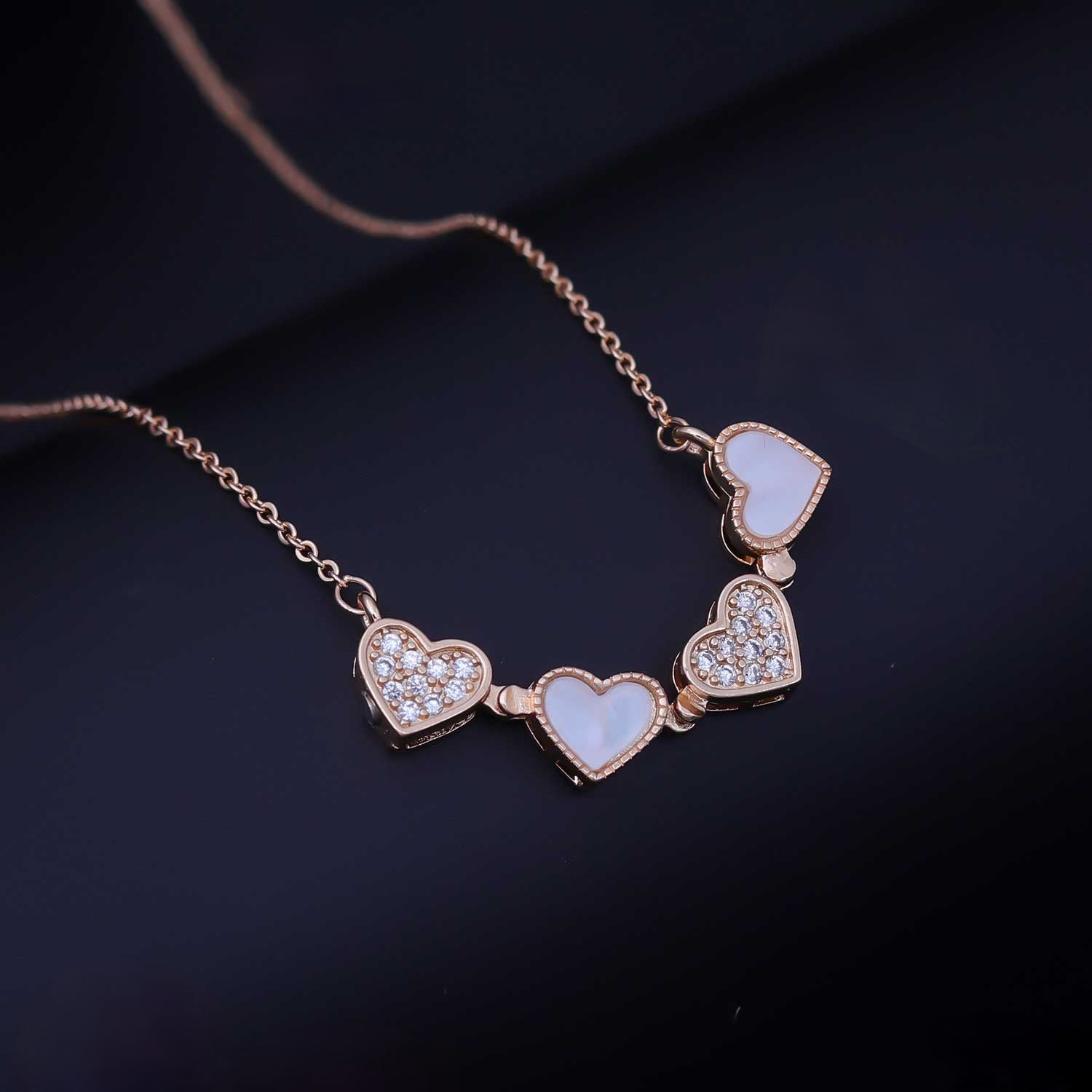 Linked Hearts Magnetic Pendant Chain - eNJay Jewels 